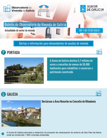 Boletín do 1 ao 15 de xullo de 2020