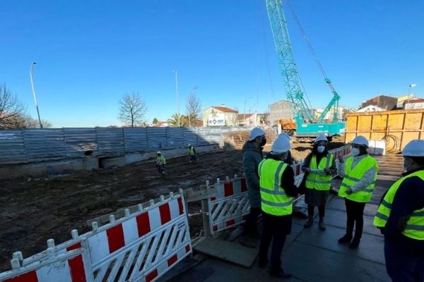 La Xunta avanza en la construcción de 24 viviendas protegidas en el barrio compostelano del Castiñeiriño con el objetivo de que estén finalizadas el próximo año