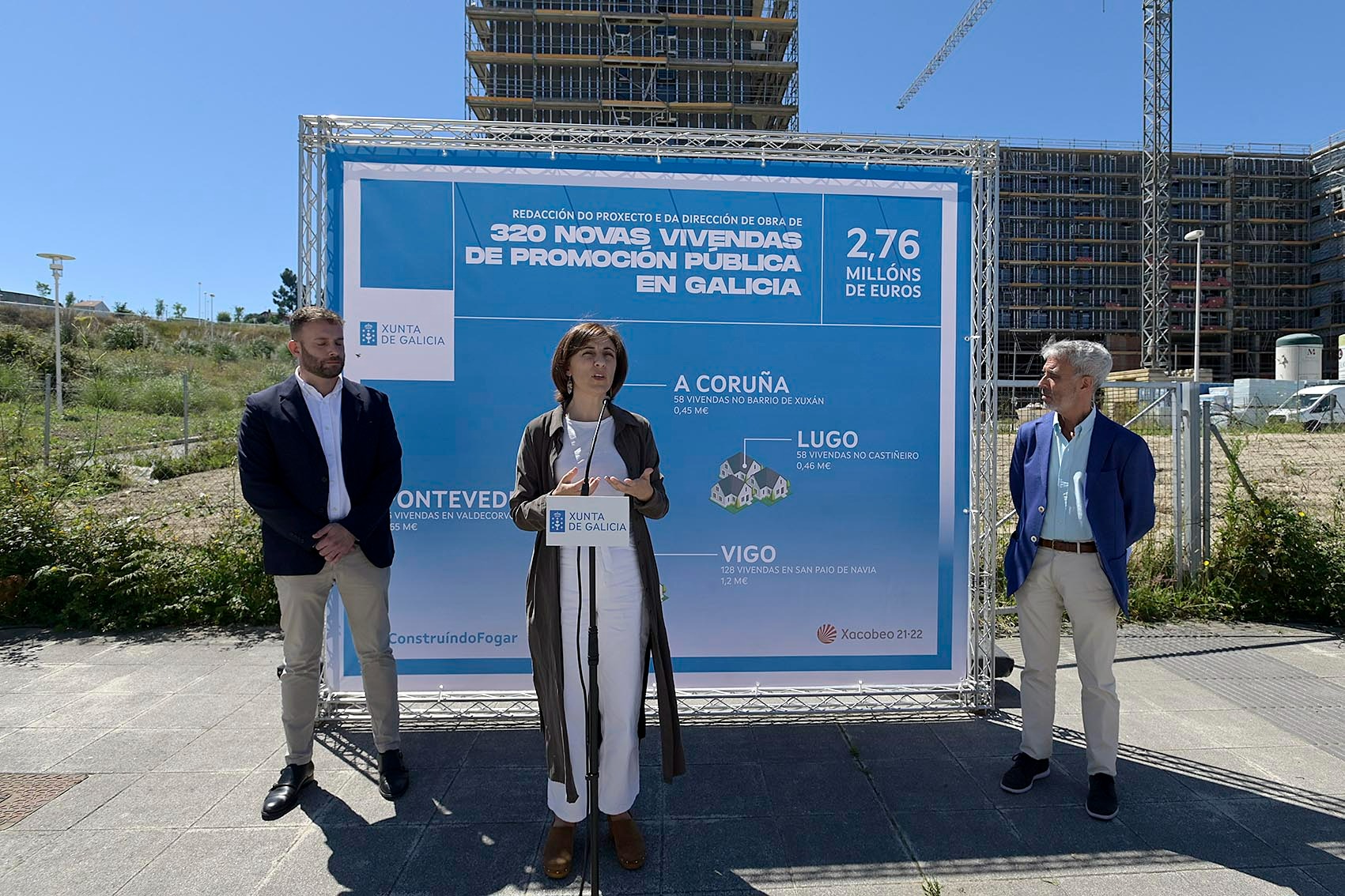 La Xunta impulsa la promoción de 320 viviendas protegidas en las ciudades de A Coruña, Vigo, Pontevedra y Lugo al licitar hoy por 2,7 M€ la redacción de sus proyectos