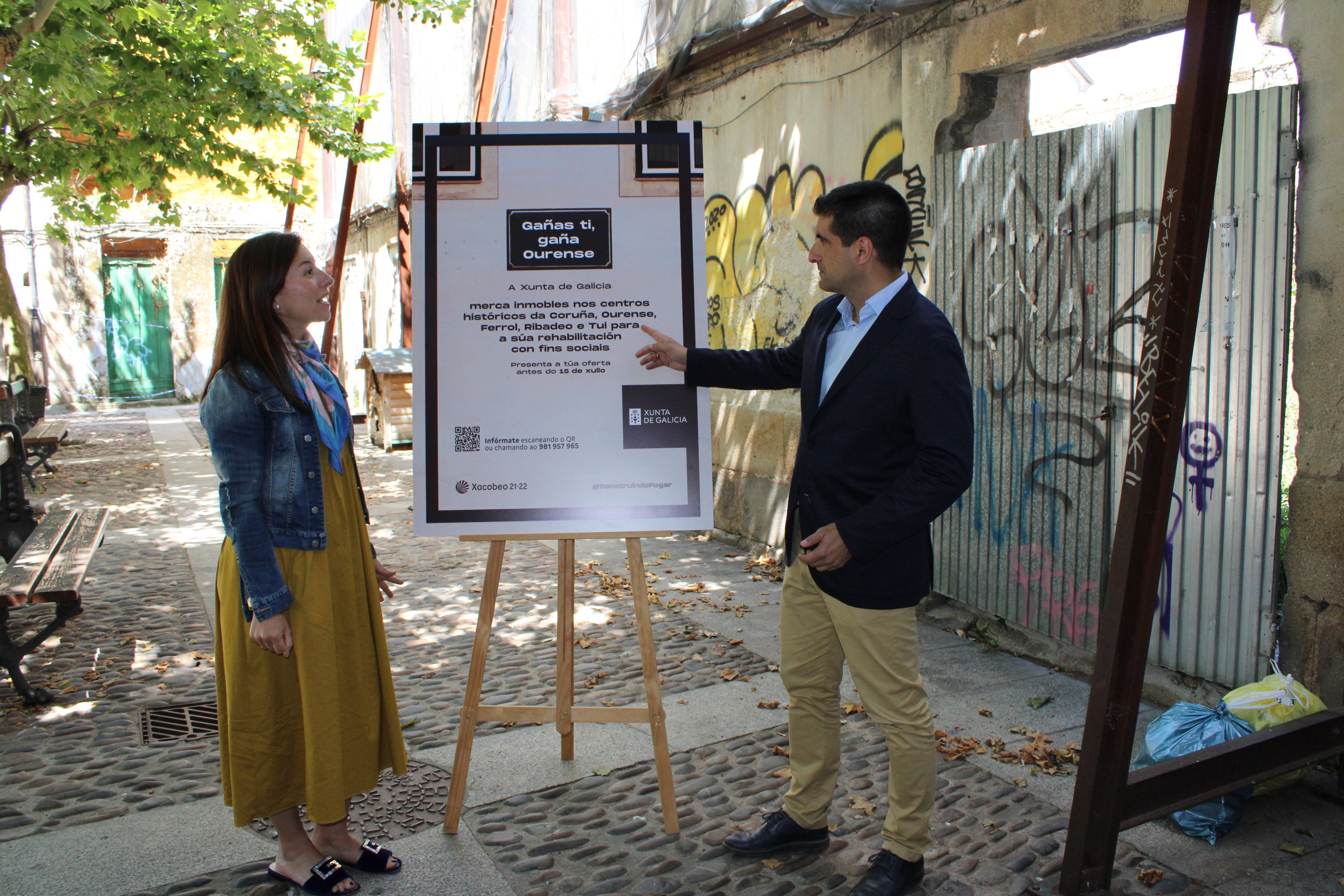 Gabriel Alén anima a los propietarios de inmuebles deshabitados del casco histórico de la ciudad de Ourense a su venta a la Xunta para rehabilitarlos y destinarlos a viviendas de promoción pública