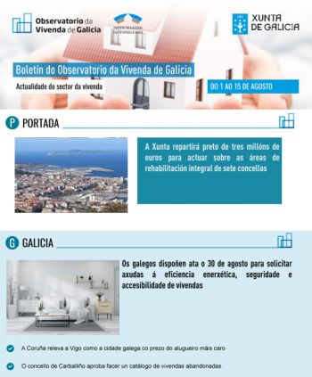 Boletín do 1 ao 15 de agosto de 2019