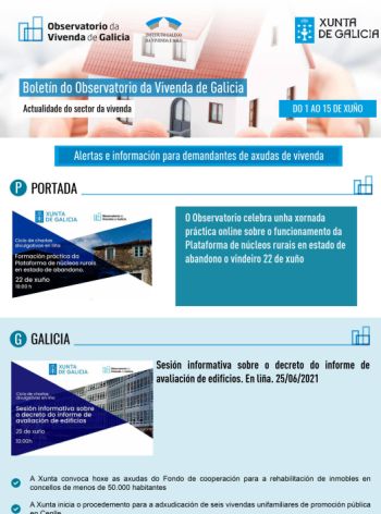 Boletín do 1 ao 15 de xuño de 2021