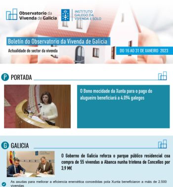 Boletín do 16 ao 31 de xaneiro de 2023