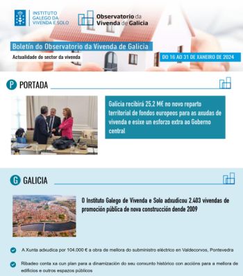 Boletín do 16 ao 31 de xaneiro de 2024
