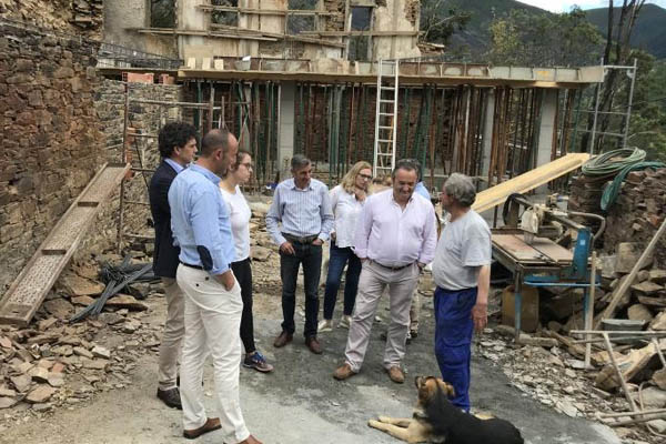  A Xunta achega preto de 102.000 euros para a reconstrución da vivenda danada no Pando (Cervantes) polos incendios forestais de outubro de 2017